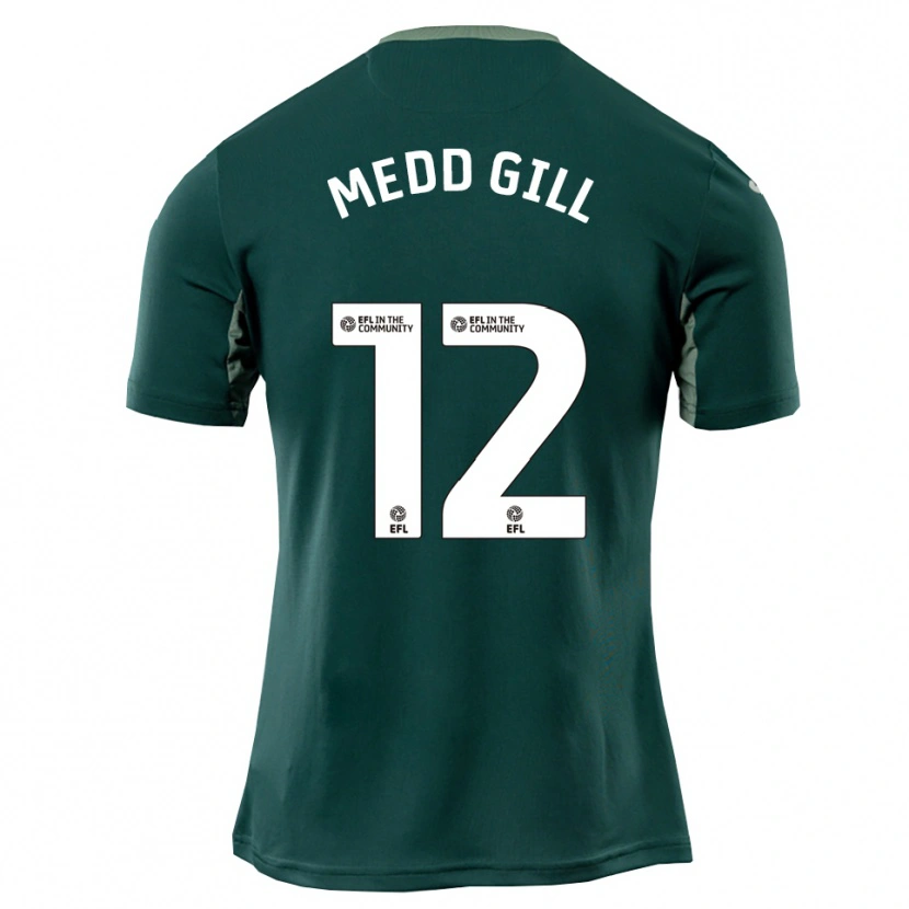 Danxen Dames Tamsin Medd-Gill #12 Groen Wit Paars Uitshirt Uittenue 2025/26 T-Shirt