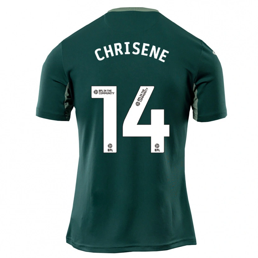 Danxen Dames Ben Chrisene #14 Groen Wit Paars Uitshirt Uittenue 2025/26 T-Shirt