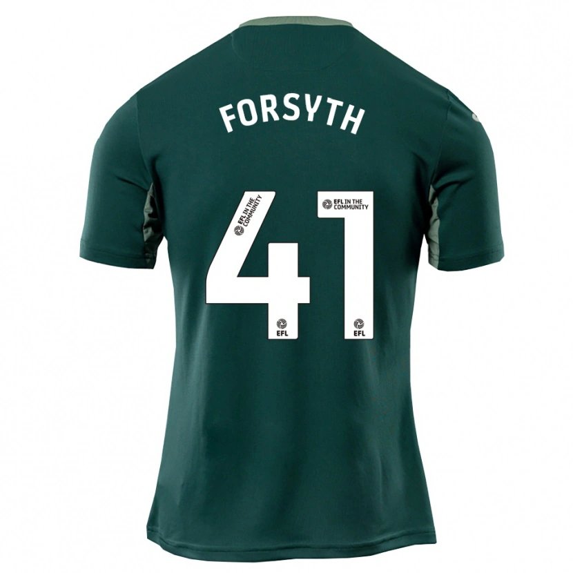 Danxen Dames Gabe Forsyth #41 Groen Wit Paars Uitshirt Uittenue 2025/26 T-Shirt