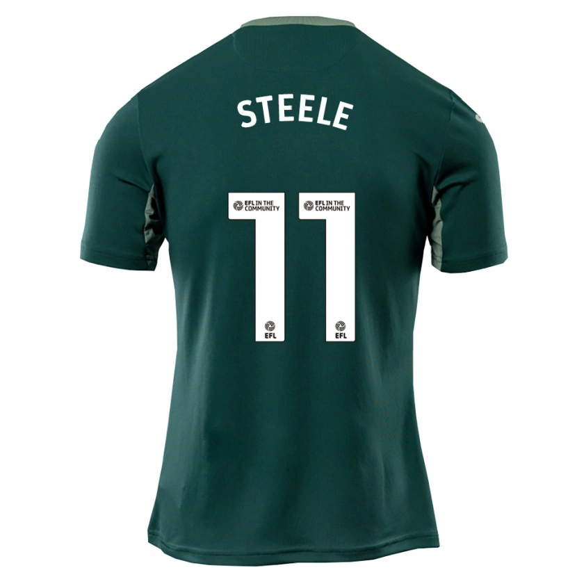 Danxen Dames Kahlil Steele #11 Groen Wit Paars Uitshirt Uittenue 2025/26 T-Shirt