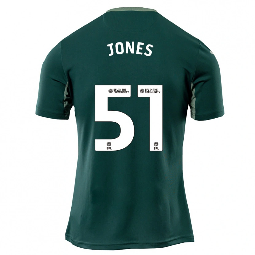 Danxen Dames Dylan Jones #51 Groen Wit Paars Uitshirt Uittenue 2025/26 T-Shirt