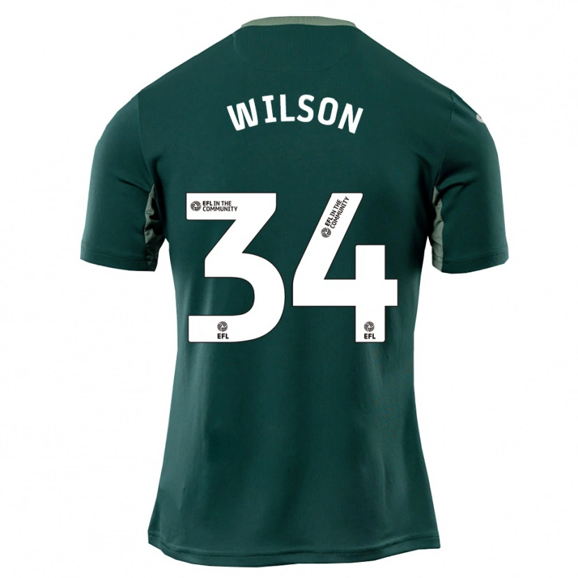 Danxen Dames Drew Wilson #34 Groen Wit Paars Uitshirt Uittenue 2025/26 T-Shirt