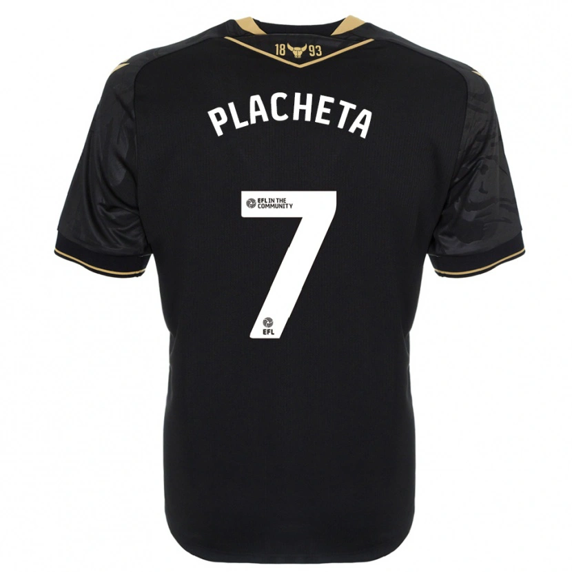 Danxen Dames Przemyslaw Placheta #7 Zwart Goud Uitshirt Uittenue 2025/26 T-Shirt