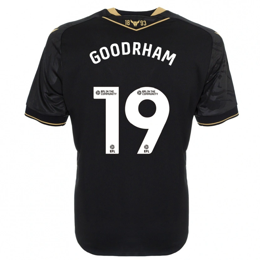 Danxen Dames Tyler Goodrham #19 Zwart Goud Uitshirt Uittenue 2025/26 T-Shirt