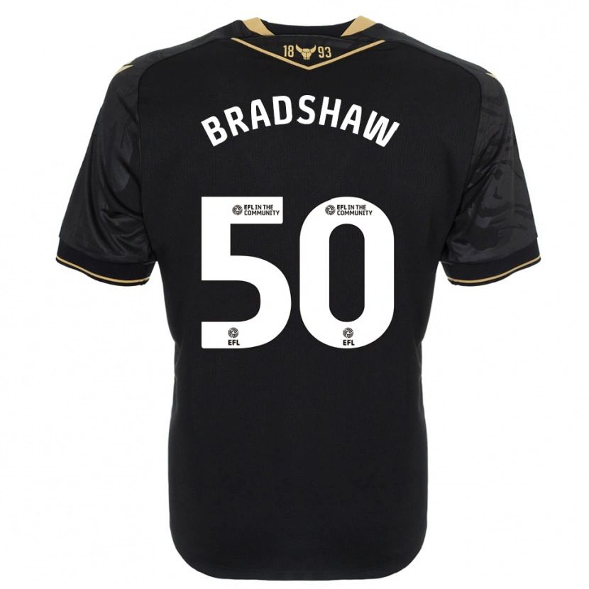 Danxen Dames Tom Bradshaw #50 Zwart Goud Uitshirt Uittenue 2025/26 T-Shirt