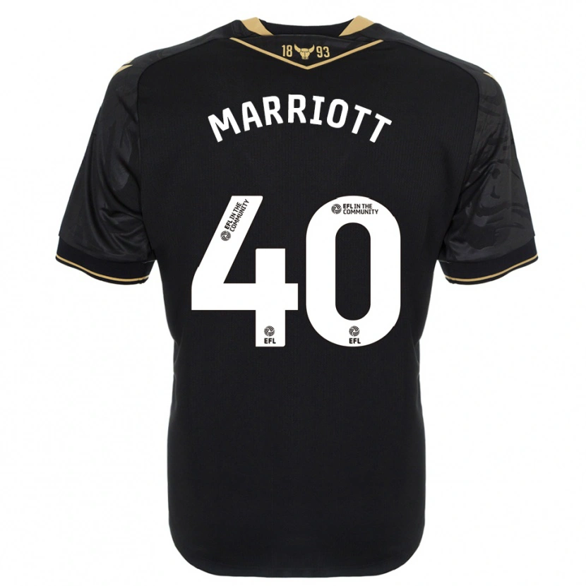 Danxen Dames Monty Marriott #40 Zwart Goud Uitshirt Uittenue 2025/26 T-Shirt