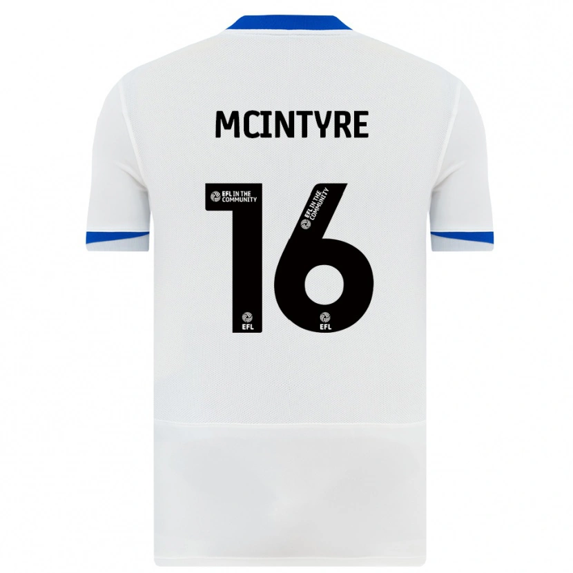 Danxen Dames Tom Mcintyre #16 Wit Zwart Uitshirt Uittenue 2025/26 T-Shirt