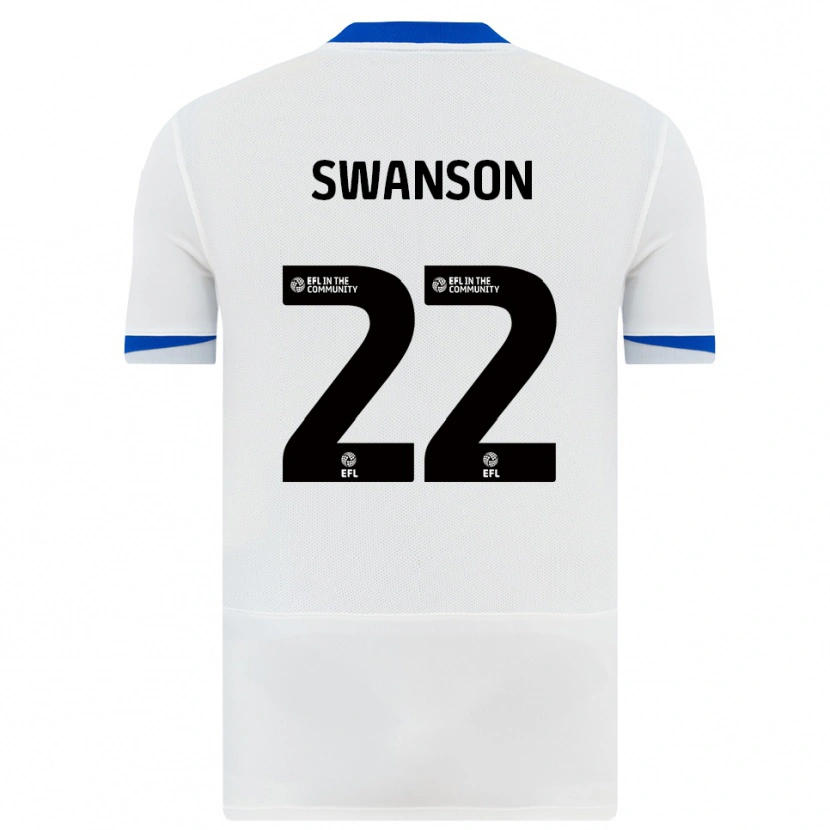 Danxen Dames Zak Swanson #22 Wit Zwart Uitshirt Uittenue 2025/26 T-Shirt