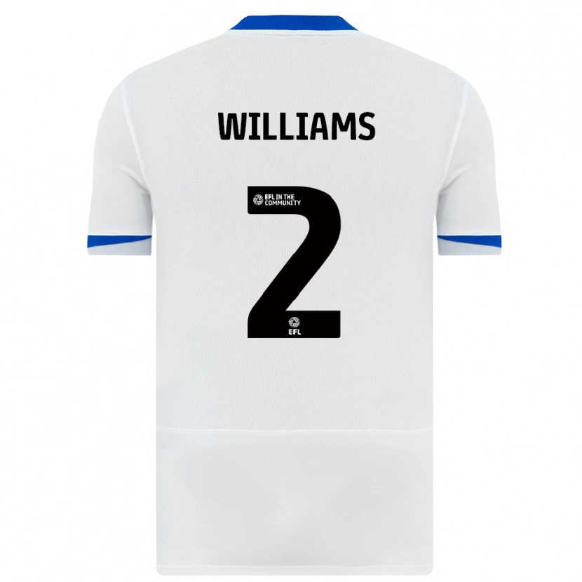 Danxen Dames Jordan Williams #2 Wit Zwart Uitshirt Uittenue 2025/26 T-Shirt