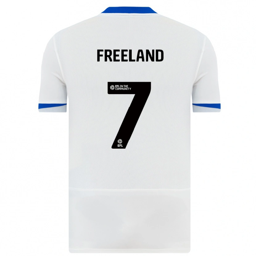 Danxen Dames Georgie Freeland #7 Wit Zwart Uitshirt Uittenue 2025/26 T-Shirt