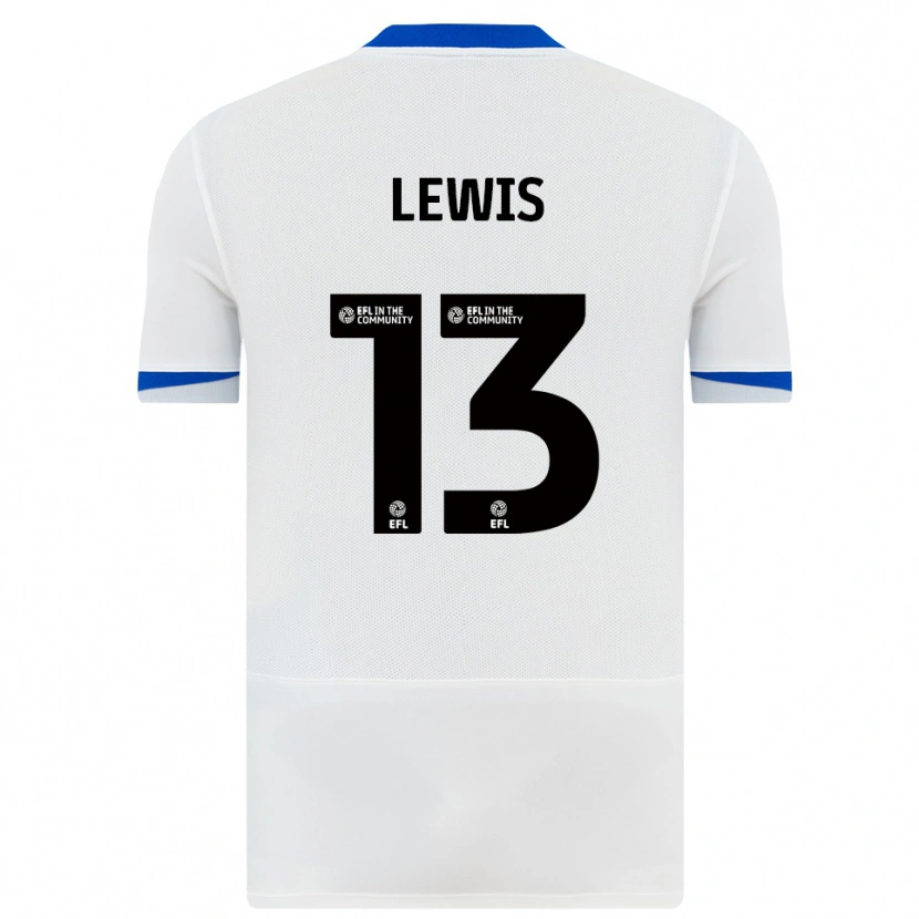 Danxen Dames Karl Lewis #13 Wit Zwart Uitshirt Uittenue 2025/26 T-Shirt