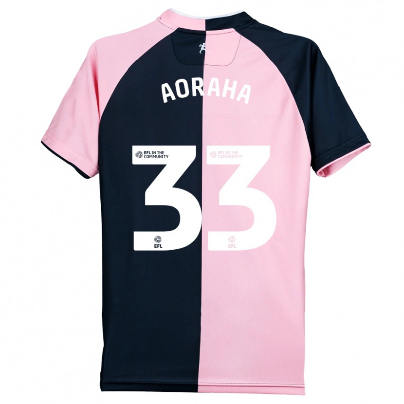 Danxen Dames Alexander Aoraha #33 Roze Zwart Uitshirt Uittenue 2025/26 T-Shirt