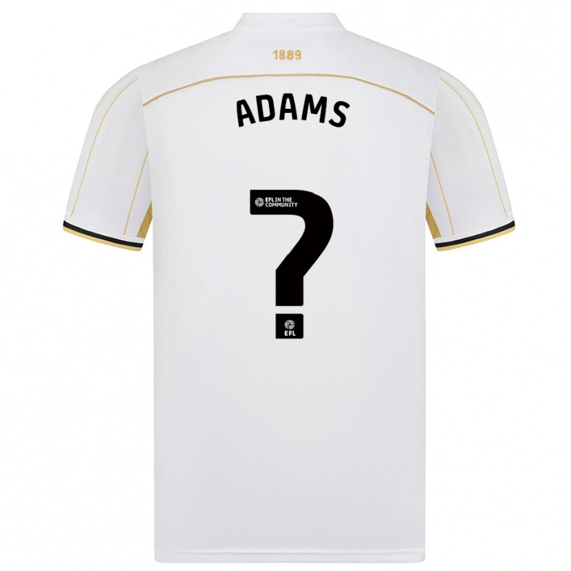 Danxen Dames Robert Adams #0 Wit Goud Uitshirt Uittenue 2025/26 T-Shirt