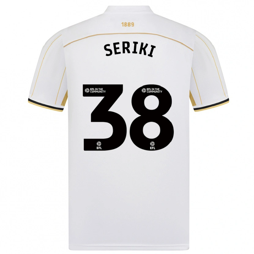 Danxen Dames Femi Seriki #38 Wit Goud Uitshirt Uittenue 2025/26 T-Shirt
