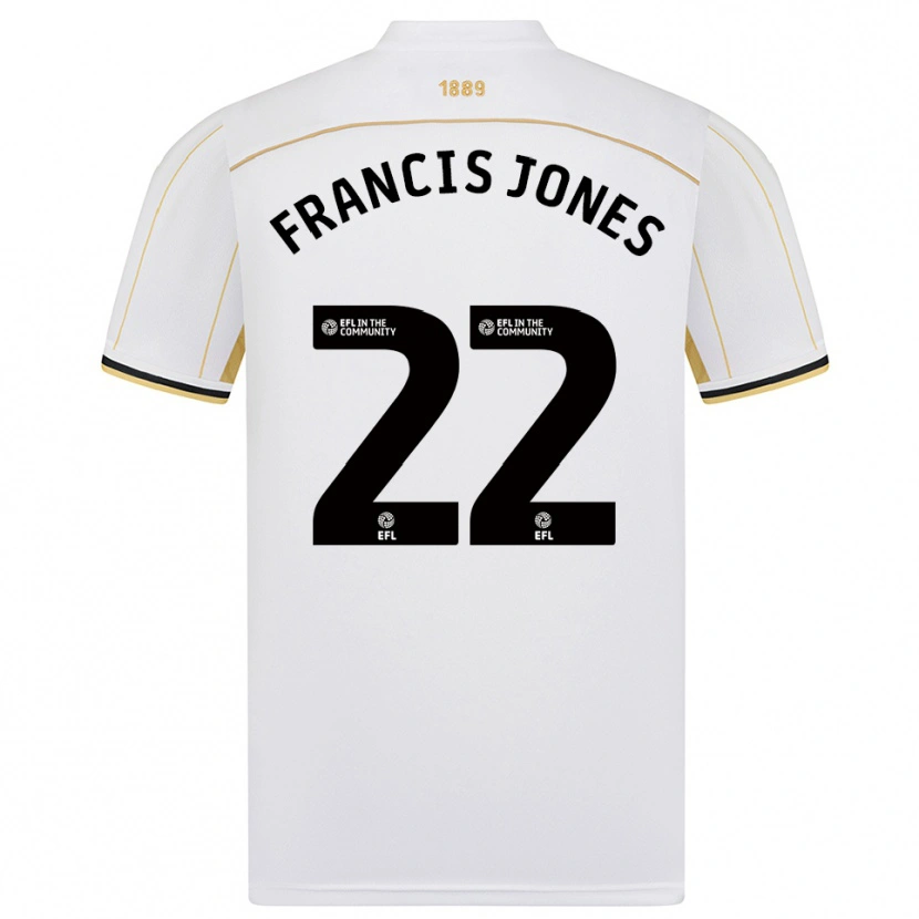 Danxen Dames Maria Francis-Jones #22 Wit Goud Uitshirt Uittenue 2025/26 T-Shirt