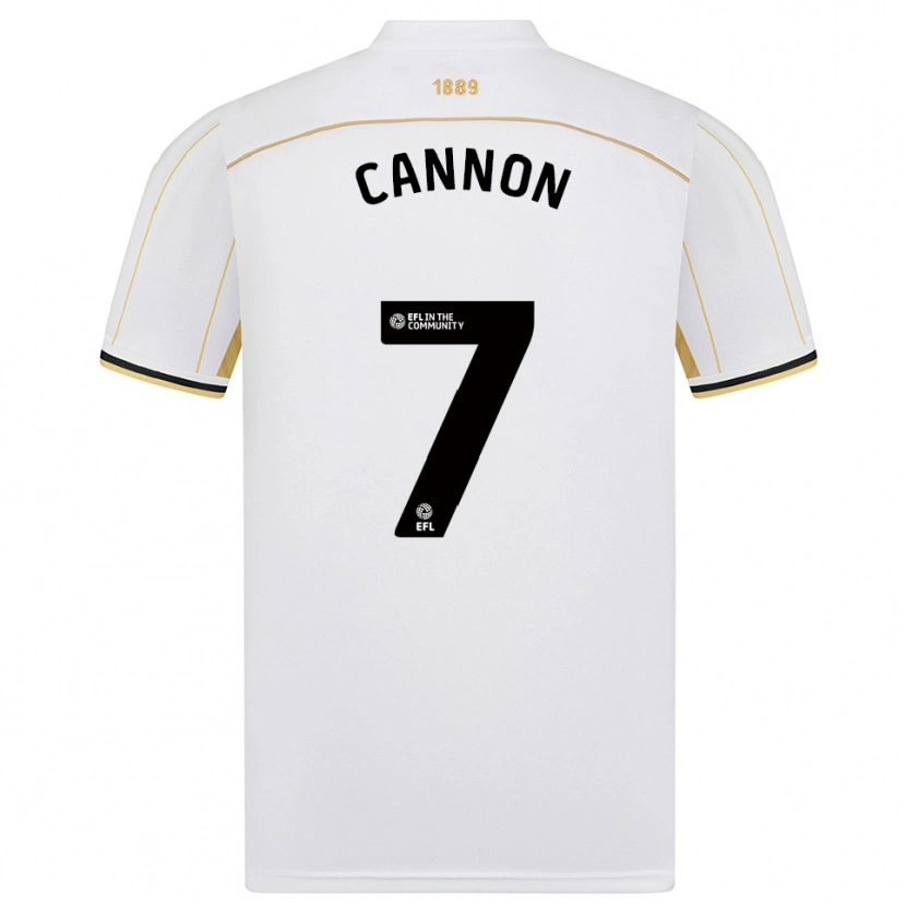 Danxen Dames Tom Cannon #7 Wit Goud Uitshirt Uittenue 2025/26 T-Shirt