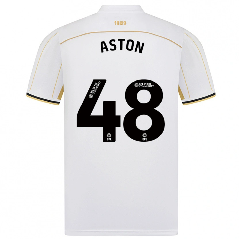 Danxen Dames Sam Aston #48 Wit Goud Uitshirt Uittenue 2025/26 T-Shirt