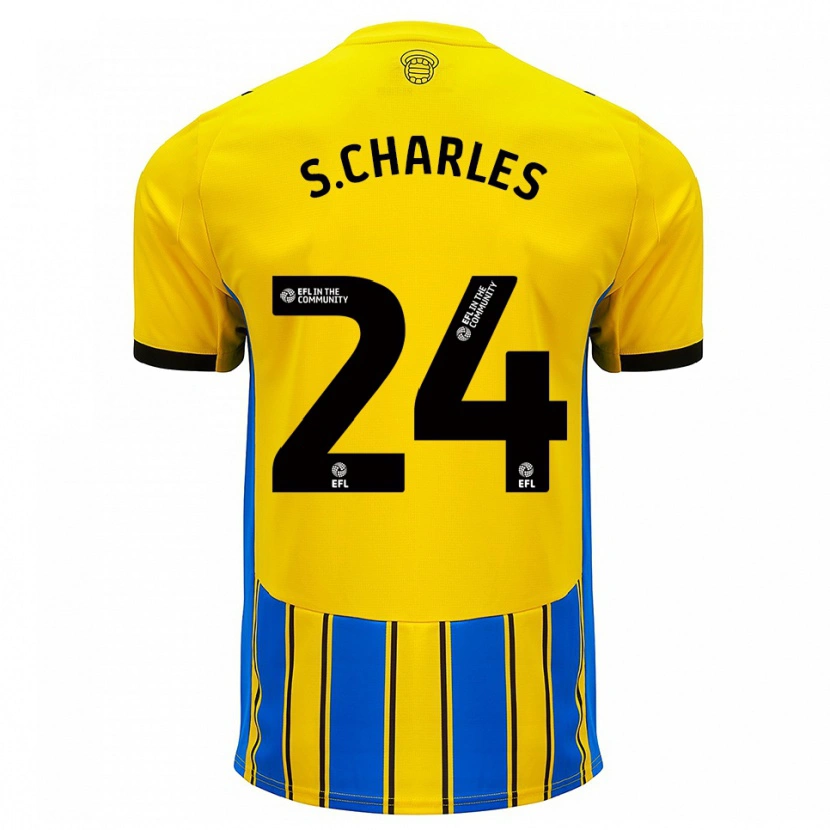 Danxen Dames Shea Charles #24 Blauw Geel Uitshirt Uittenue 2025/26 T-Shirt