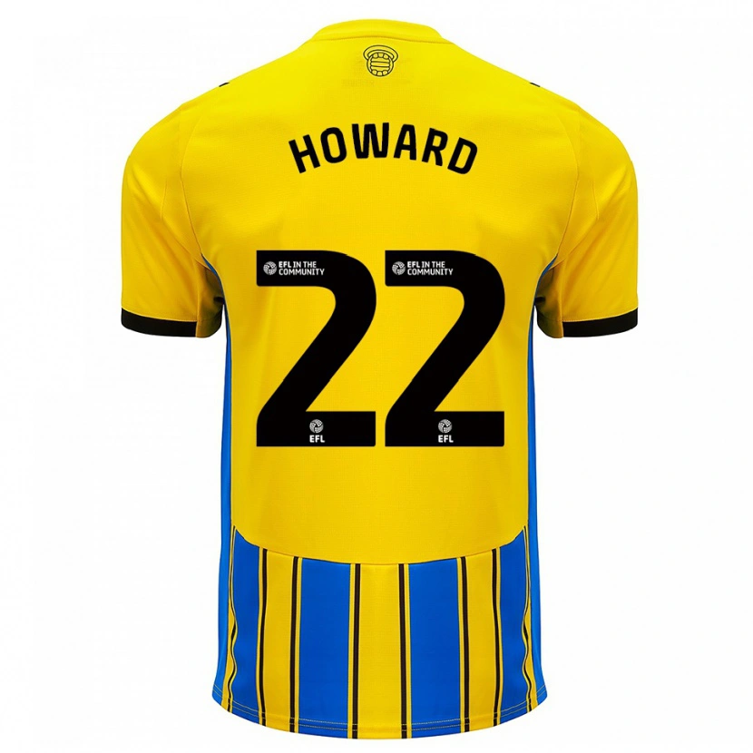 Danxen Dames Bethany-May Howard #22 Blauw Geel Uitshirt Uittenue 2025/26 T-Shirt