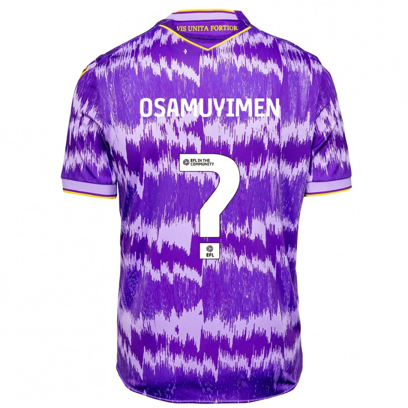 Danxen Dames David Osamuyimen #0 Paars Geel Uitshirt Uittenue 2025/26 T-Shirt
