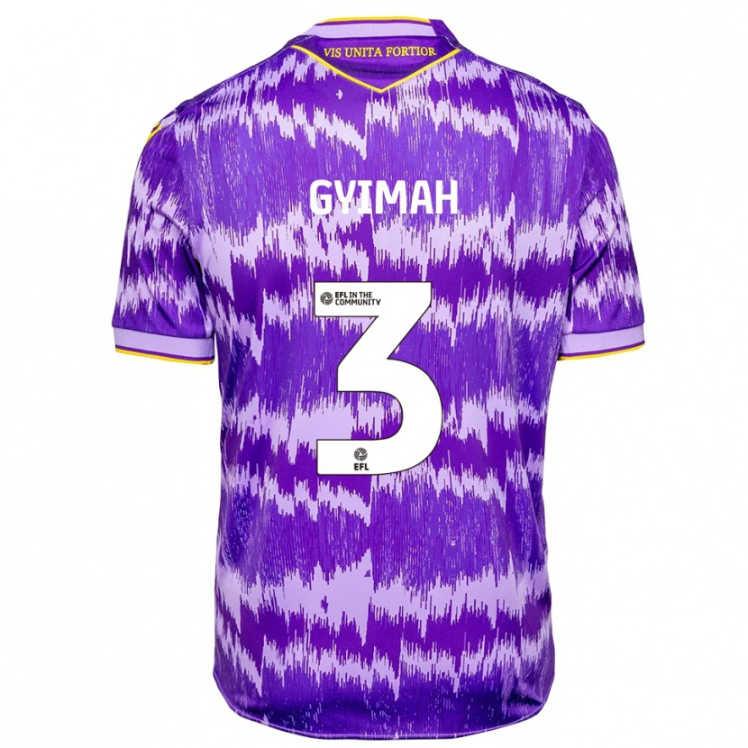 Danxen Dames Francis Gyimah #3 Paars Geel Uitshirt Uittenue 2025/26 T-Shirt
