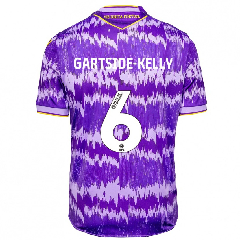 Danxen Dames Gabriel Kelly #6 Paars Geel Uitshirt Uittenue 2025/26 T-Shirt
