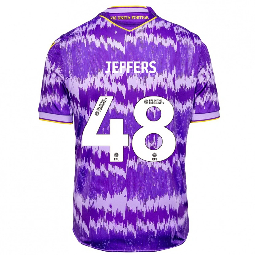 Danxen Dames Keke Jeffers #48 Paars Geel Uitshirt Uittenue 2025/26 T-Shirt