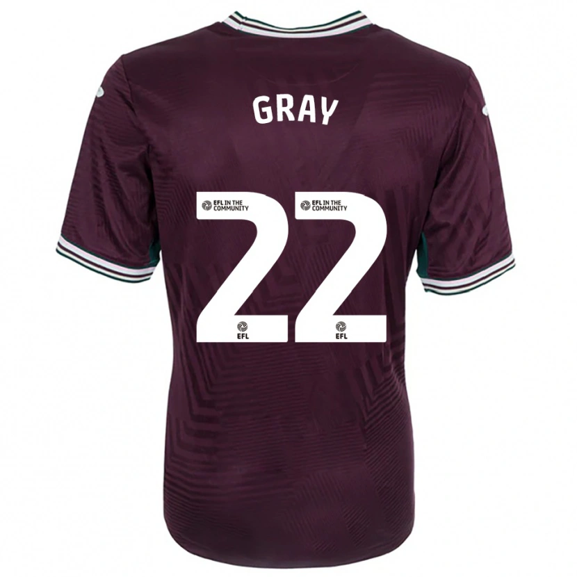 Danxen Dames Harvey Gray #22 Roest Rood Wit Uitshirt Uittenue 2025/26 T-Shirt