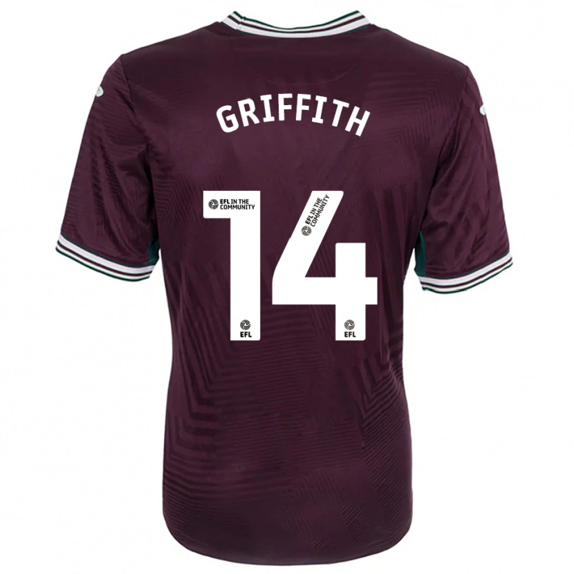 Danxen Dames Yori Griffith #14 Roest Rood Wit Uitshirt Uittenue 2025/26 T-Shirt