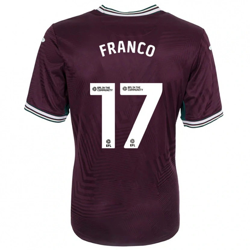 Danxen Dames Gonçalo Franco #17 Roest Rood Wit Uitshirt Uittenue 2025/26 T-Shirt