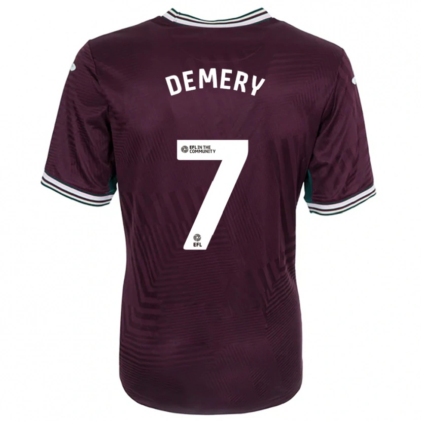 Danxen Dames Caleb Demery #7 Roest Rood Wit Uitshirt Uittenue 2025/26 T-Shirt