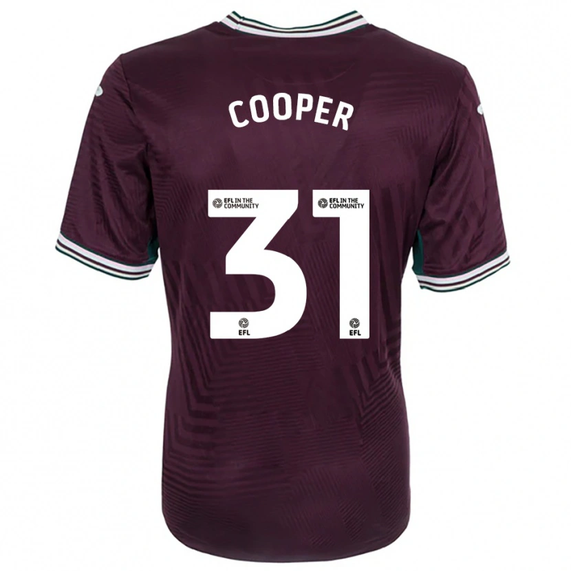 Danxen Dames Oliver Cooper #31 Roest Rood Wit Uitshirt Uittenue 2025/26 T-Shirt