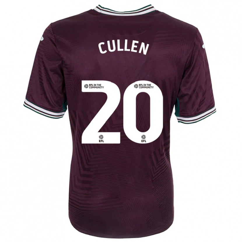 Danxen Dames Liam Cullen #20 Roest Rood Wit Uitshirt Uittenue 2025/26 T-Shirt