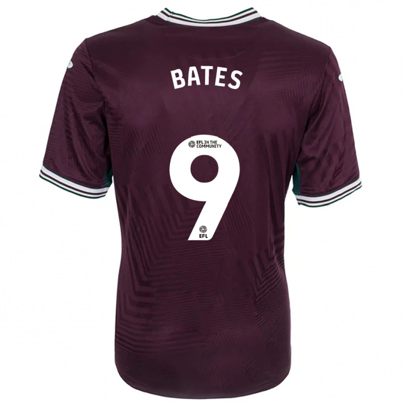 Danxen Dames Morgan Bates #9 Roest Rood Wit Uitshirt Uittenue 2025/26 T-Shirt