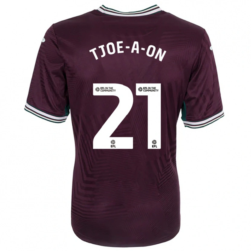 Danxen Dames Nathan Tjoe-A-On #21 Roest Rood Wit Uitshirt Uittenue 2025/26 T-Shirt