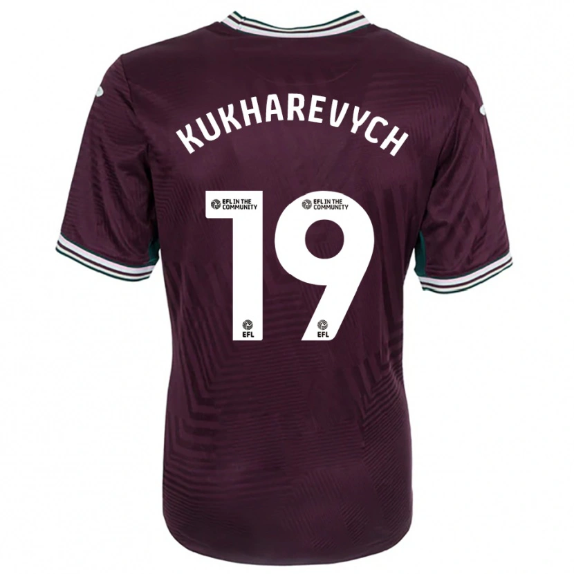 Danxen Dames Mykola Kukharevych #19 Roest Rood Wit Uitshirt Uittenue 2025/26 T-Shirt