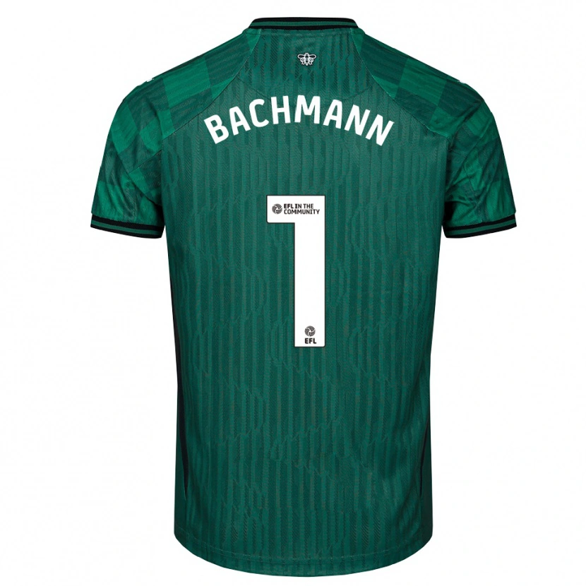 Danxen Dames Daniel Bachmann #1 Groen Zwart Uitshirt Uittenue 2025/26 T-Shirt