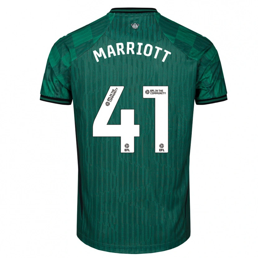Danxen Dames Alfie Marriott #41 Groen Zwart Uitshirt Uittenue 2025/26 T-Shirt