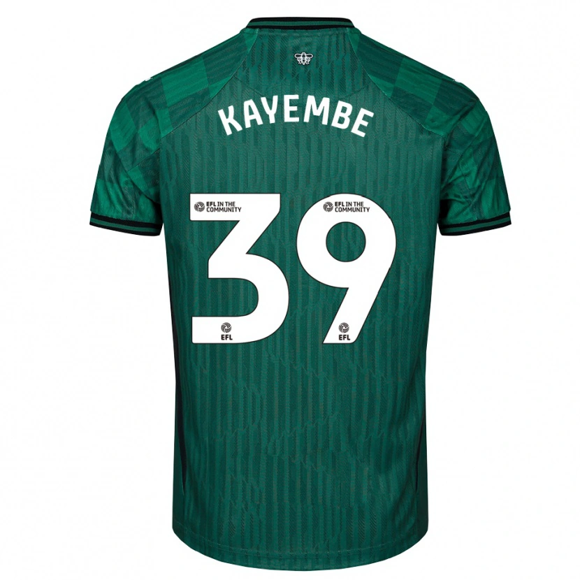 Danxen Dames Edo Kayembe #39 Groen Zwart Uitshirt Uittenue 2025/26 T-Shirt