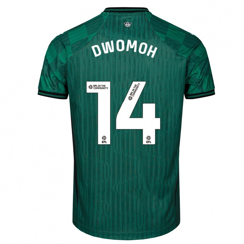 Danxen Dames Pierre Dwomoh #14 Groen Zwart Uitshirt Uittenue 2025/26 T-Shirt