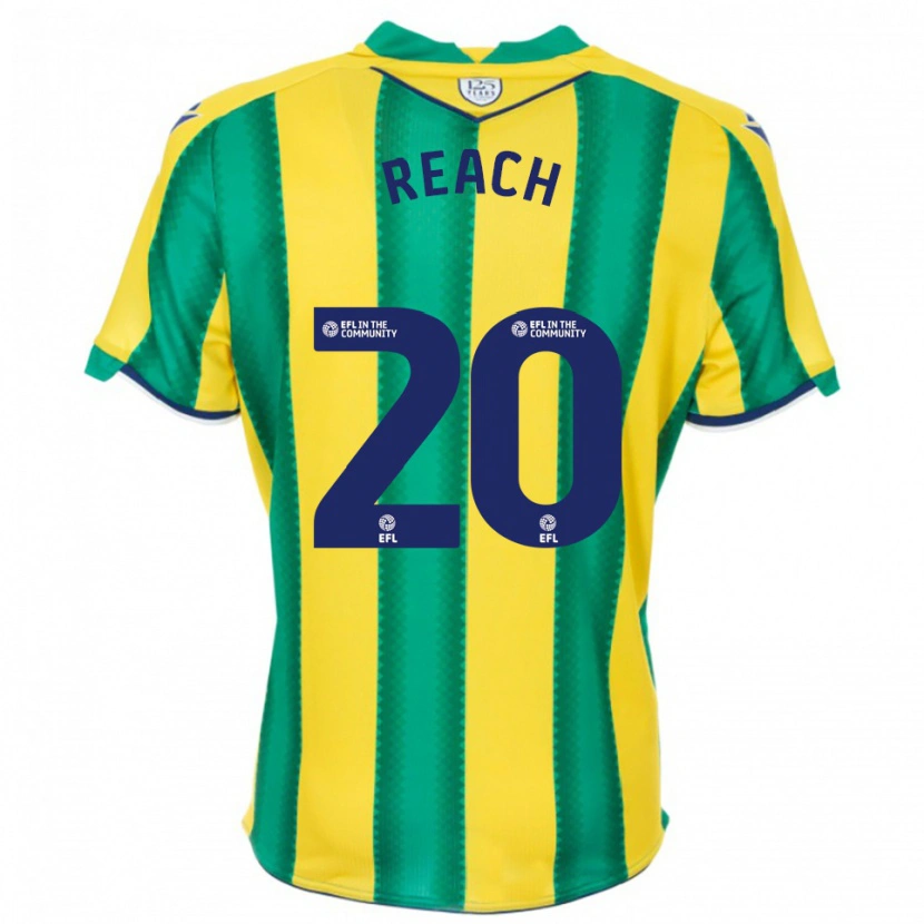 Danxen Dames Adam Reach #20 Geel Groen Uitshirt Uittenue 2025/26 T-Shirt