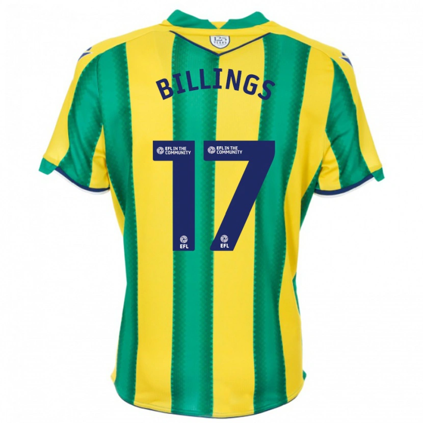 Danxen Dames Frazer Billings #17 Geel Groen Uitshirt Uittenue 2025/26 T-Shirt