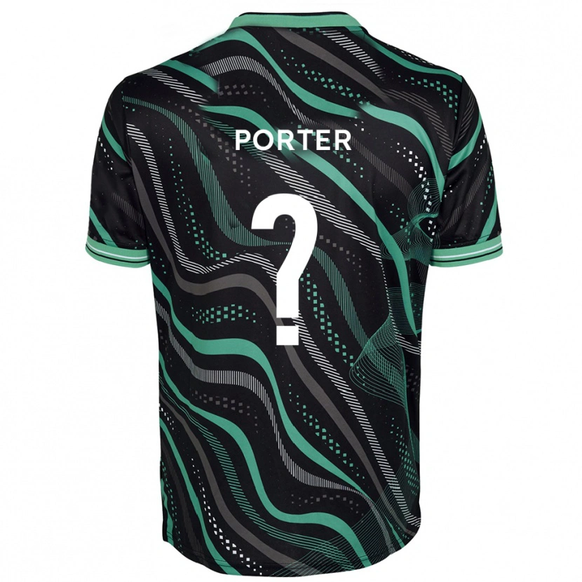 Danxen Dames Jack Porter #0 Zwart Groen Uitshirt Uittenue 2025/26 T-Shirt