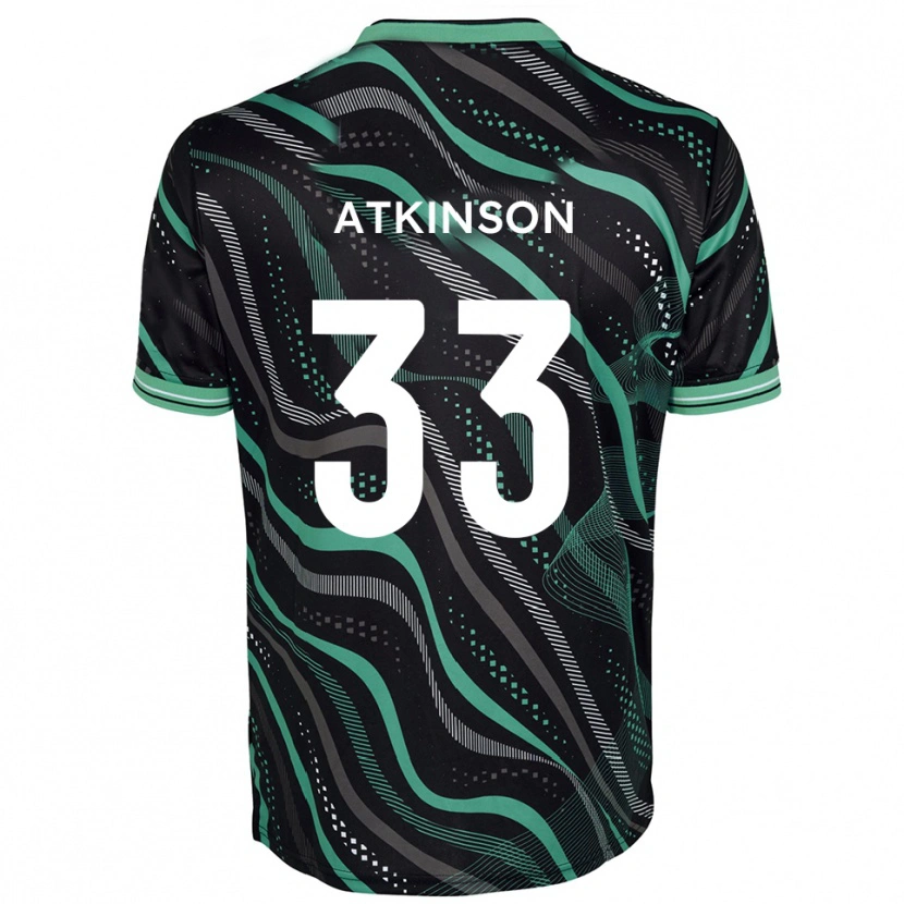 Danxen Dames Hayden Atkinson #33 Zwart Groen Uitshirt Uittenue 2025/26 T-Shirt