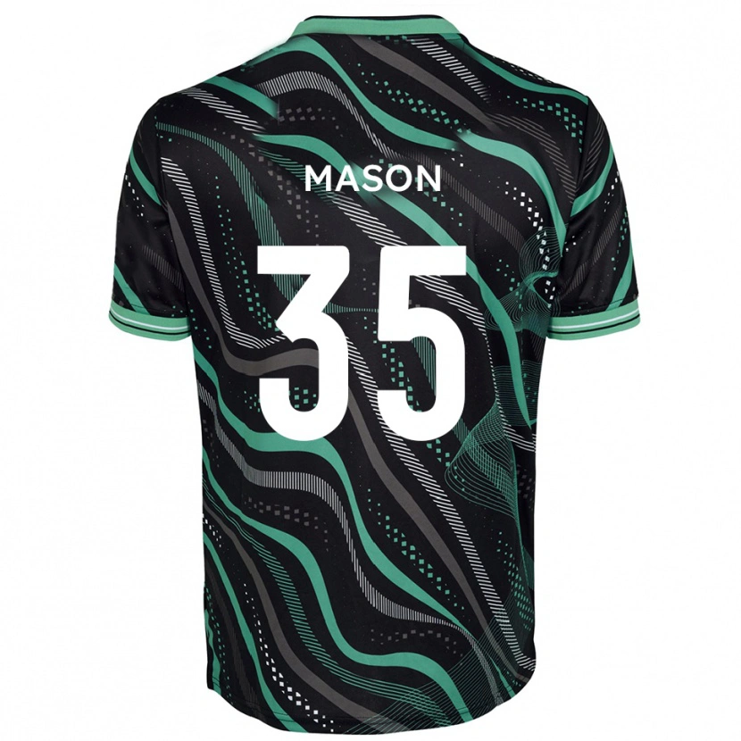 Danxen Dames Seb Mason #35 Zwart Groen Uitshirt Uittenue 2025/26 T-Shirt