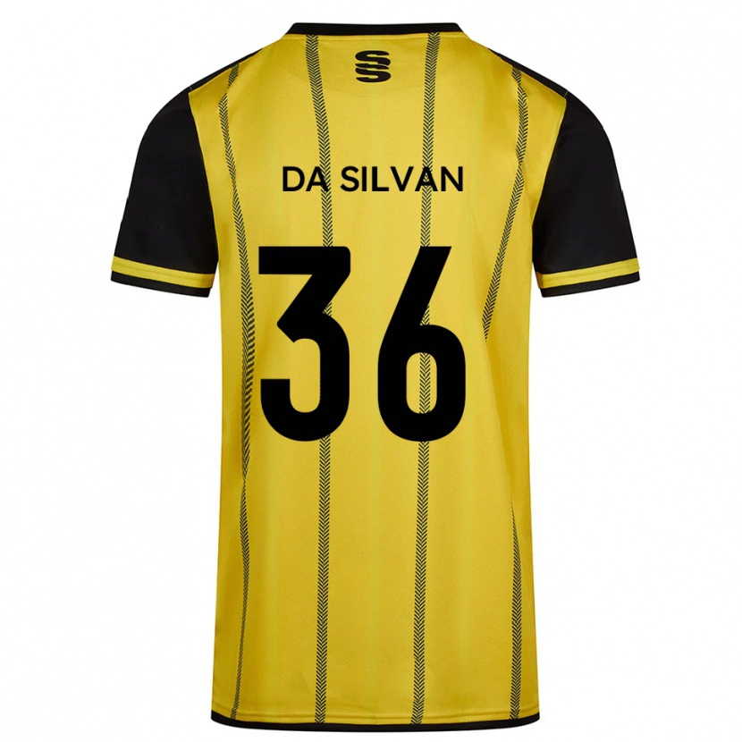 Danxen Dames Elisaro Da Silvan #36 Geel Zwart Uitshirt Uittenue 2025/26 T-Shirt
