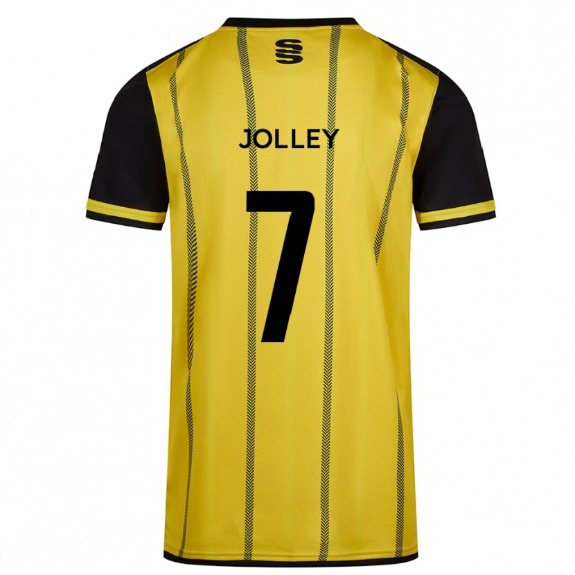 Danxen Dames Charlie Jolley #7 Geel Zwart Uitshirt Uittenue 2025/26 T-Shirt
