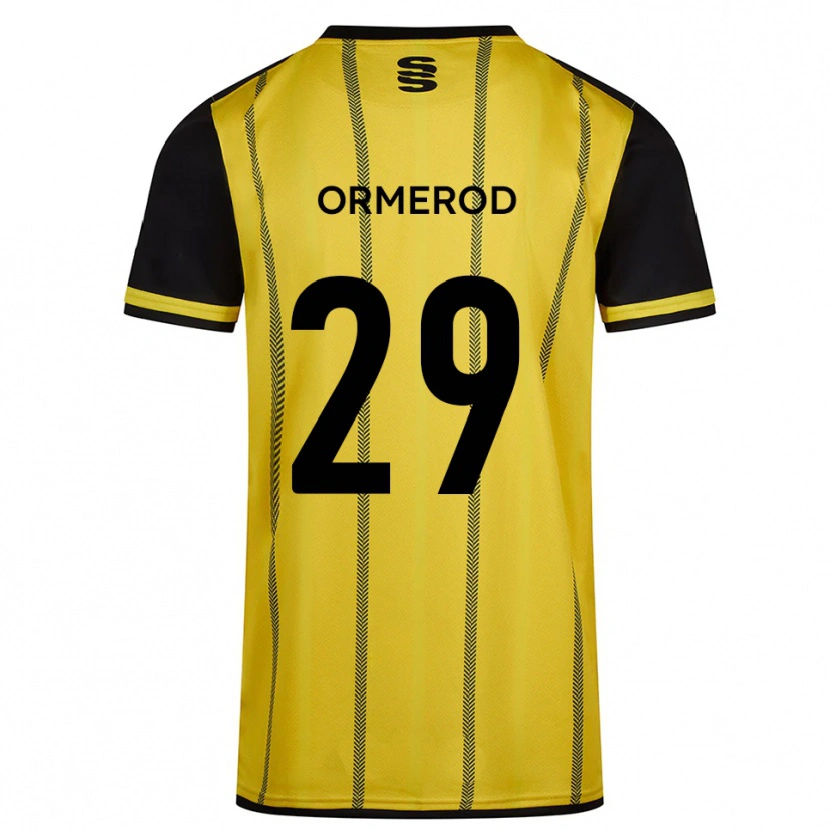 Danxen Dames Danny Ormerod #29 Geel Zwart Uitshirt Uittenue 2025/26 T-Shirt