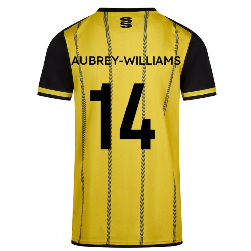Danxen Dames Harrison Aubrey-Williams #14 Geel Zwart Uitshirt Uittenue 2025/26 T-Shirt