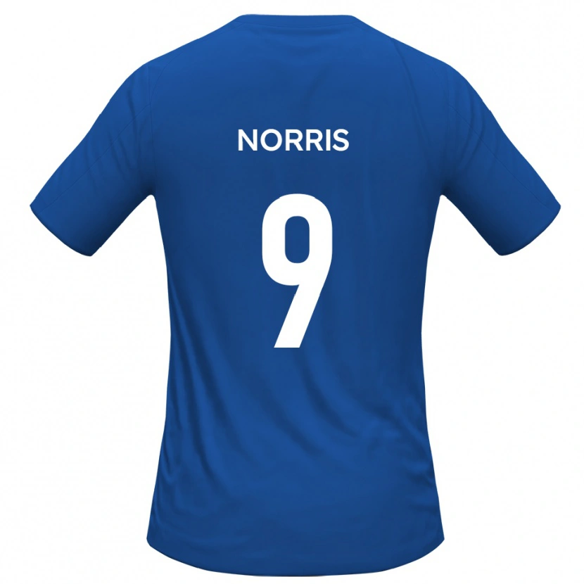 Danxen Dames Luke Norris #9 Hemelsblauw Uitshirt Uittenue 2025/26 T-Shirt